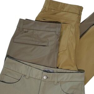 VRST Men's 30x32 Slim Fit Chinos Khaki Pants Stretch Performance Fabric Set of 3